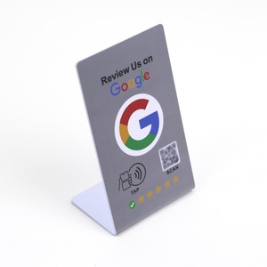 Soporte de Exhibición NFC Personalizado YTS con Código QR para Reseñas, Menú de Restaurante, Redes Sociales - Product Image 1