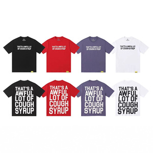 Abbigliamento di Tendenza Trade High Street THAT. T-shirt SA AWFUL LOT COUGH SYRUP con motivo a lettere, in puro cotone traspirante, stampa digitale - Product Image 2