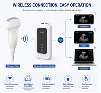 Kit de sonde d'échographie vétérinaire sans fil Convexe Linéaire Micro Rectal pour Imagerie Endocavitaire Garantie 3 ans Batterie intégrée pour