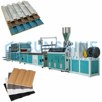 Machine de fabrication d'extrusion de panneaux intérieurs en PVC WPC pour la décoration intérieure