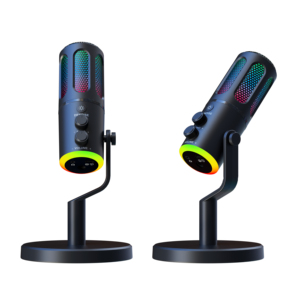 Con perilla de volumen en micrófono USB para PC Podcast micrófono estudio Gaming micrófono condensador enchufe y uso para Playstation - Product Image 1