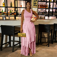 Nouvelle Collection ZHEZHE Mode Été 2026 – Robe Longue de Soirée Unique Sans Manches avec Découpes et Pompons pour Femme