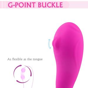 인기있는 로프 모양 G 스팟 젖꼭지 음핵 자극 이중 침투 진동기 페니스 더블 헤드 진동기 섹스 토이 레즈비언 - Product Image 2