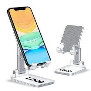Wholesale Business Gift Foldable Desk Mobile Phone <b>Holder</b> Stand Promotional Universal Adjustable Desktop Custom Logo - Product Image 1