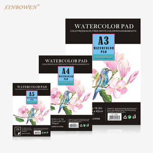 Xin Bowen di vendita calda disegno 200GSM acquerello A4 Notebook pittura popolare carta abbozzo per gli artisti disegno - Product Image 3
