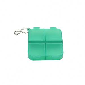 Porte-clés promotionnel personnalisé en plastique PP avec logo, boîte à pilules portable format poche, cadeau promotionnel pas cher très demandé - Product Image 4