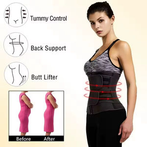 Women Sweat Waist Trainer <b>Corset</b> Trimmer Shaper <b>Belt</b> For Women Trimmer <b>Belt</b> Waist Cincher Tummy Wrap <b>Plus</b> <b>Size</b> Workout <b>Corset</b> - Product Image 4