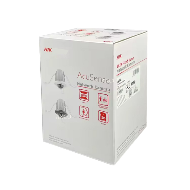 Original Hik in Stock 4 MP AcuSense In-Ceiling Fixed Mini Dome Network Camera DS-2CD2E43G2-U HIK 2K IP Camera