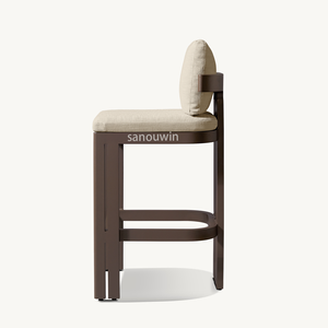 Tavolo da <span class=keywords><strong>Bar</strong></span> <span class=keywords><strong>per</strong></span> <span class=keywords><strong>Esterni</strong></span> in Alluminio Resistente alle Intemperie con Sedie, Stile Leisure <span class=keywords><strong>per</strong></span> Hotel e Casa - Product Image 6