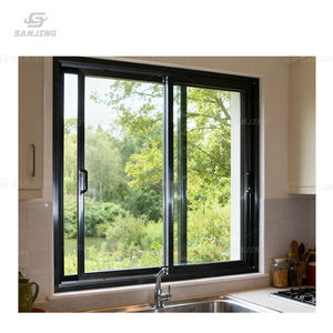Fenêtres coulissantes en aluminium noir modernes sur mesure à double vitrage Verre Low-E Fenêtre <span class=keywords><strong>coulissante</strong></span> en aluminium Moustiquaire Fenêtre <span class=keywords><strong>coulissante</strong></span> - Product Image 6