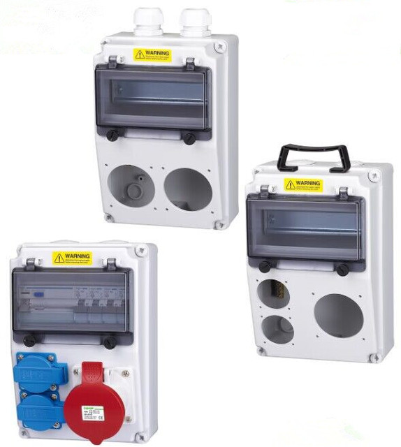OEM ABS Waterproof Industrial Multi Plug Sockets Combined Box Power Distribution Box
