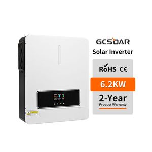 Gcsoar ชุดเครื่องแปลงกระแสไฟฟ้าเพียวไซน์เวฟอินเวอร์เตอร์พลังงานแสงอาทิตย์6KW สำหรับบ้านระบบโซล่ากริด