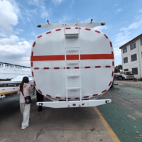 Nouvelle semi-remorque citerne à carburant aéronautique 33000l 45000l 50000l personnalisée, vente chaude