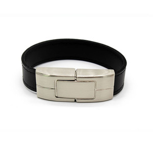 Clé USB en cuir gravable, idéale pour les cadeaux de fin d'année avec boîte - Product Image 2