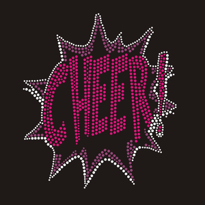 Transfert <span class=keywords><strong>thermocollant</strong></span> en strass en forme de cœur avec ruban rose pour la sensibilisation, la collecte de fonds et les chemises de soutien - Product Image 4