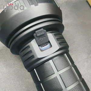 Loại C có thể sạc lại 55 LED Lumens cao đèn Pin 8000 lumen 6000mAh Đèn pin công suất cao - Product Image 3