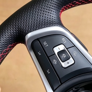 Volant en cuir noir pour Volkswagen Glotion <span class=keywords><strong>GTE</strong></span> R Pol Passat B8 <span class=keywords><strong>Golf</strong></span> MK 6 7 7.5 GTI GTD R Polo Voiture de sport - Product Image 3