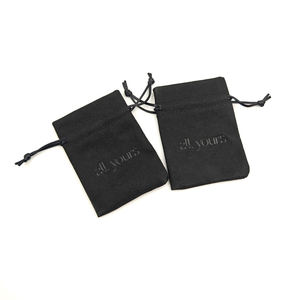 Pochette cadeau en velours recyclable avec cordon de serrage, impression sérigraphique personnalisée INFFY, sac en microfibre de haute qualité, 30x40cm - Product Image 6