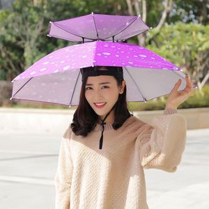Foldable Sun Headwear Fishing Hiking Golf Beach Hat Head Hats Outdoor Sports Camping <b>Umbrella</b> - Product Image 4