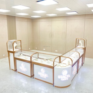 Di chuyển tủ đồ trang sức trung tâm mua sắm kiosk tùy chỉnh đồ trang sức vàng kính khóa đồ trang sức bệ hiển thị truy cập Showcase - Product Image 5