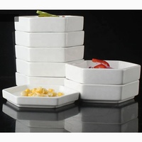 Assiettes et plats carrés en mélamine blanche empilables incassables pour restaurants de hot-pot – Vente en gros usine
