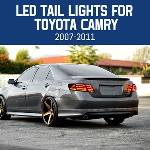 Feux arrière LED d'occasion pour Toyota Camry 07-11 XV40 Version USA DRL Séquentiels Comme-ils-sont Un <span class=keywords><strong>Film</strong></span> Manquant Stock US - Product Image 2