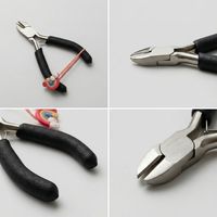 Mini pince diagonale avec travail en acier pince de cisaillement de coupe de fil d'extrémité d'usine chinoise pince de poignée en plastique