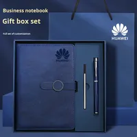 Ensemble de cahiers d'affaires avec logo personnalisé haut de gamme avec ensemble de papeterie épaissi pour bloc-notes A5