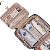 Trousse de toilette de voyage suspendue Organisateur de maquillage visible Trousse de maquillage pour accessoires de voyage Salle de bain Douche