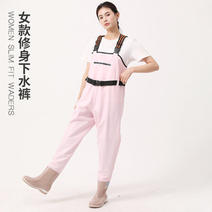 Overoles de Pesca Impermeables para Mujer Yilong Yang Family Generals, Color Verde Claro, PVC, Tallas 36-41 - Product Image 2