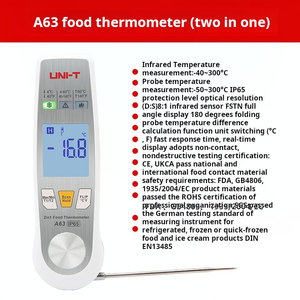 Nhiệt kế thực phẩm UNI-T A63-Nhiệt độ nước chính xác cao hồng ngoại và nhiệt độ sữa Đầu dò nhiệt kế dầu - Product Image 5