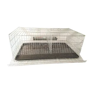 ZB LMC 17 Egg rollout Metal Foldable Live Poultry Brooder Feeder Drinker Poop Automatic Quail Cages