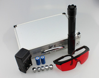 Pointeur laser bleu longue portée 3000 mètres, haute puissance, style stylo, pour la randonnée, jouet pour chat, recharge USB, corps en aluminium, pile AA