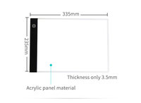 Bloc-notes de dessin A4 Led Light Luminous Board Artist Tracing Tattoo Table Pad Tracing Board Light Box Pad