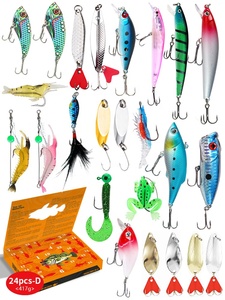 24 jours calendrier de l'avent de Noël ensemble de pêche cadeau surprise pour hommes adultes garçons noël nouvel an boîte mystère calendrier compte à rebours - Product Image 2