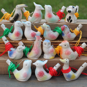 Simpatiche Fischietti a Forma di Animale per Bambini, Ocarina in Ceramica, Giocattoli da Bagno, Fischietti Artigianali in Argilla Retrò, Gadget per Feste - Product Image 3