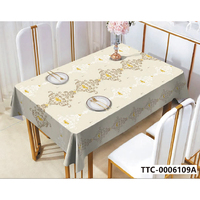 Nappe semi-circulaire moderne en plastique, imperméable, résistante à l'huile, réutilisable, pour mariage, restaurant, maison, salle à manger, fête, décoration