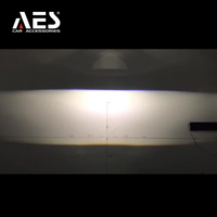 AES 1.5 pouces matrice Laser Led projecteur phare 5500k avec luminosité automatique coupure plate 35W 48W carré bleu lentille
