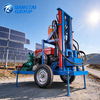 Plateforme de forage de puits profonds avec moteur diesel et équipement hydraulique pour l'approvisionnement en eau souterraine, l'irrigation agricole et les projets de construction