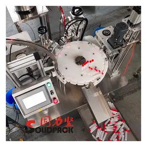 Linea di produzione automatica della riempitrice a rotazione automatica dell'olio per bottiglie Solidpack