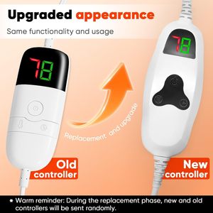 Calentador eléctrico de cama, manta calefactable eléctrica de lana Extra lavable de doble cara para invierno - Product Image 2