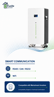 Batterie LiFePO4 51,2V 300Ah 15,36kWh, puissance nominale 5,12kW, charge/décharge 100A, RS485 CAN RS232, BMS intelligent, IP21, 6000 cycles
