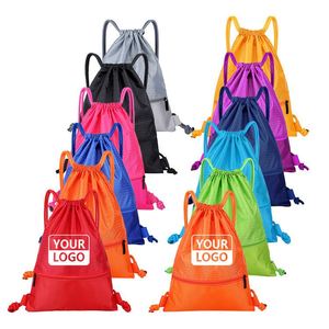 Sac à cordon personnalisé, durable et souple, pour le sport et la gym, en matériau imperméable avec ceinture à coussin d'air réglable - Product Image 5