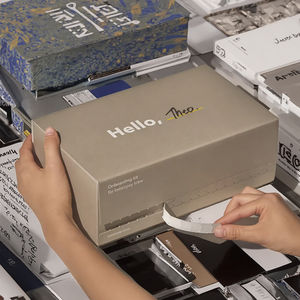 Venta al por mayor de autosellado Stick Carton Tear Off Zipper Pack cajas de cartón 3M cinta corrugada caja de correo personalizada con tira de rasgado - Product Image 1