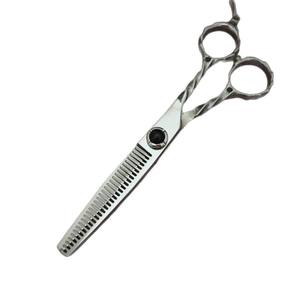 Ciseaux professionnels pour cheveux de 6 pouces, ciseaux à effiler en acier inoxydable, lame tranchante, manche long, design personnalisé - Product Image 4