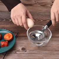 Séparateur de jaune d'oeuf en acier inoxydable séparateur de blanc d'oeuf en métal et outils de cuisson de cuisine vente en gros