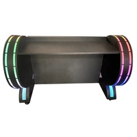 Table de console DJ avec éclairage LED RGB mobile, recharge sans fil