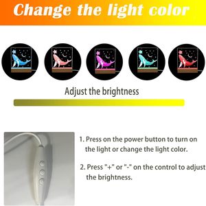 6 \ "ấm <span class=keywords><strong>LED</strong></span> hiển thị ánh sáng đứng hình chữ nhật gỗ đèn cơ sở cho hình ảnh Acrylic đêm đèn cho phòng khách - Product Image 4