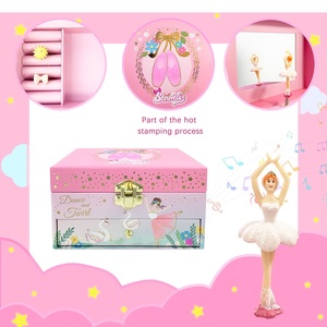 Scatola Portagioie Musicale Personalizzata Styiyucraft con Ballerina Rotante, Organizzatore di Gioielli per Regali di Compleanno per Bambini, Vendita all'Ingrosso - Product Image 2
