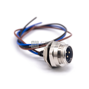 M7/8 ''Nam trở lại gắn chặt receptacle với duy nhất kết thúc cáp điện 3/4/5/6 Pin M7/8'' Nam trở lại gắn chặt - Product Image 2